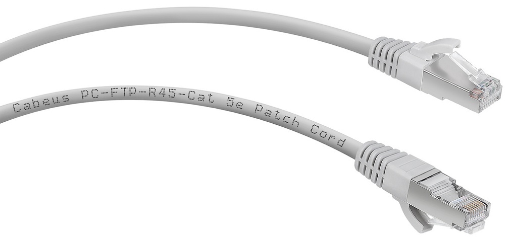 фото Кабель патч-корд F/UTP 5e кат. 3м.  Cabeus PC-FTP-RJ45-Cat.5e-3m