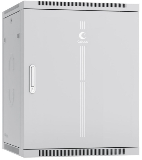 Шкаф настенный 19", 15U Cabeus SH-05F-15U60/45m-R