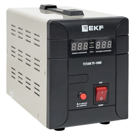 Изображение товара Стабилизатор напряжения EKF stab-TF-1000 мощностью 1000 Вт для промышленности и дома