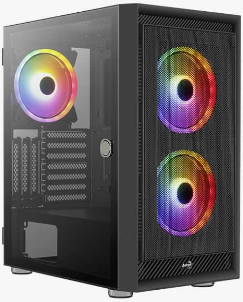 

Корпус ATX AeroCool Graphite-G-BK-v2 ACCM-PB24033.11 черный, без БП, боковая панель из закаленного стекла, 2*USB3.0, audio, Graphite-G-BK-v2