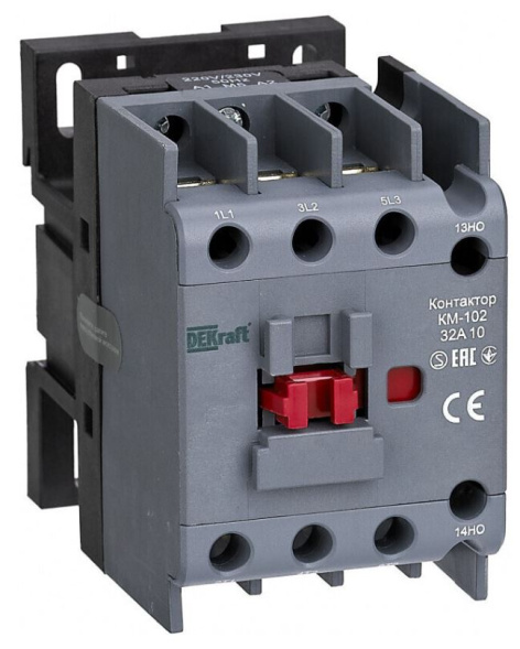 Изображение товара Контактор DEKraft 21925DEK для автоматизации электросетей 32А 3Pol