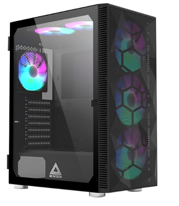 

Корпус ATX Montech X3 MESH черный, без БП, боковая панель из закленного стекла, 2*USB 3.0, USB 3.1, audio, X3 MESH