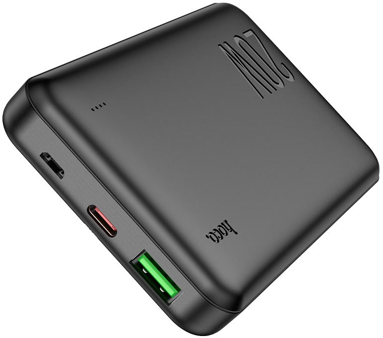 

Аккумулятор внешний портативный Hoco J87 TACKER 10000mAh QC3.0/PD3.0 20W 3A USB-A/USB-C черный, J87 TACKER