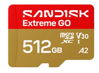 Карта памяти MicroSDXC 512GB SanDisk SDSQXGN-512G-GN6MN EXTREME GO Class 10, UHS-I, 160/240MB/s