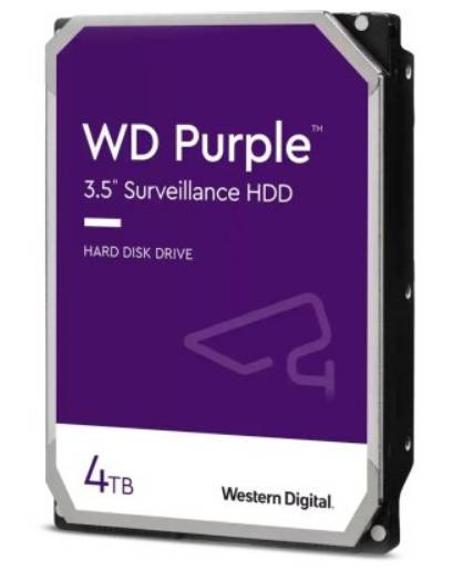 Изображение товара Жесткий диск 4ТБ SATA Western Digital Purple WD44PURZ для видеонаблюдения
