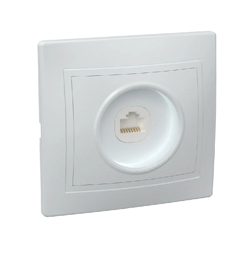 

Розетка IEK EKK10-K01-DM компьютерная 1-м СП Кварта РК10-КБ IP20 белая, EKK10-K01-DM