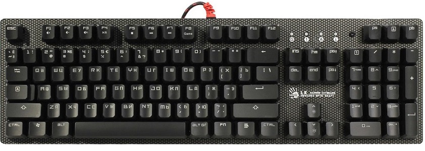 

Клавиатура A4Tech Bloody B800 серая/черная, USB, LED, Bloody B800