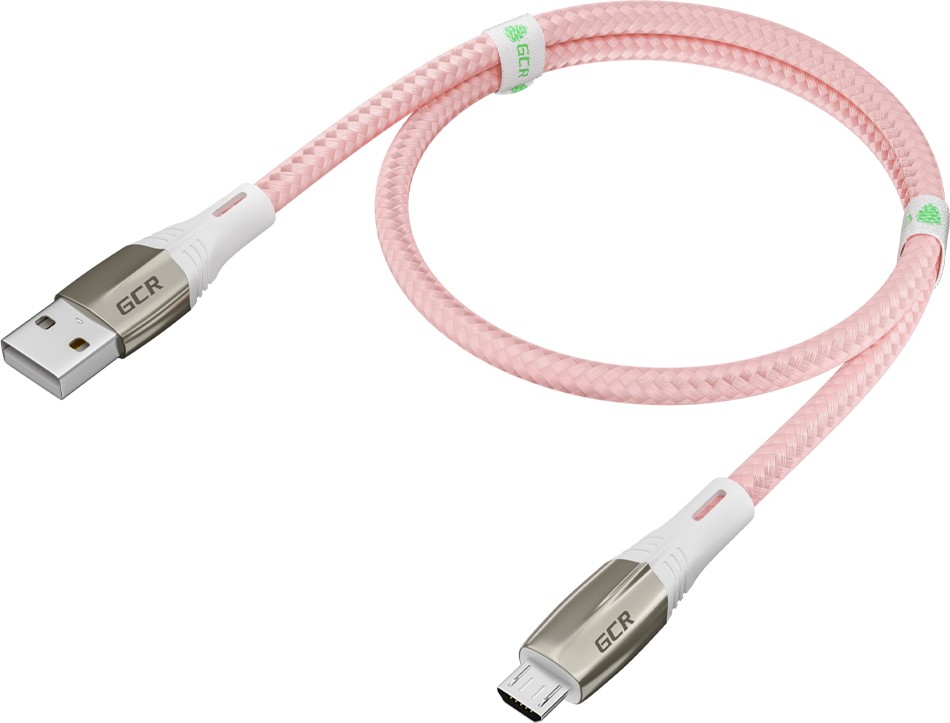

Кабель интерфейсный Greenconnect GCR-51955 1.7m MicroUSB series MERCEDES, PINK NYLON, супер быстрая зарядка, 28/22 AWG, GCR-51955
