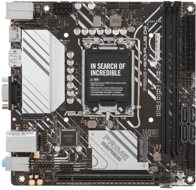 фото Материнская плата ASUS PRIME H610I-PLUS D4-CSM, LGA1700, Intel H610, Mini-ITX