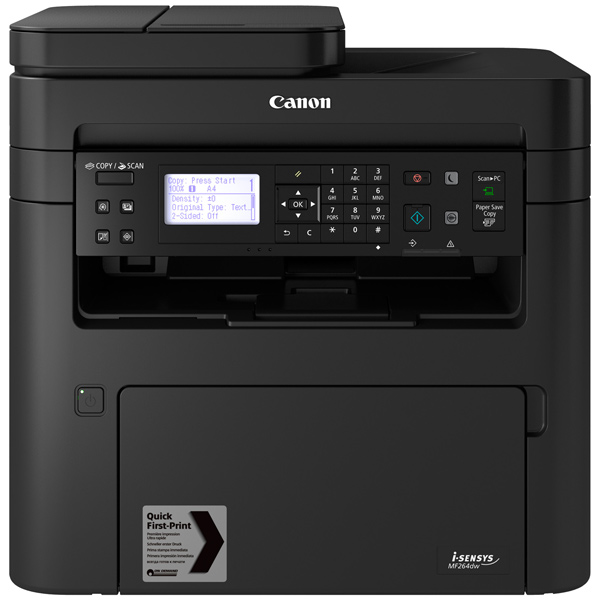 

МФУ монохромное Canon MF264dw 2925C016 A4, 1200dpi, 28ppm, duplex, ADF35, USB/LAN/Wi-Fi, 256mb, tray 250, MF264dw