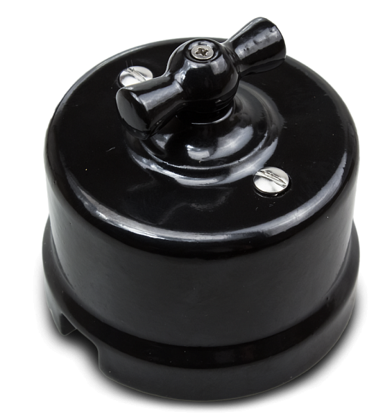 

Выключатель Bironi B1-202-03 черный, 2-клавишный, B1-202-03