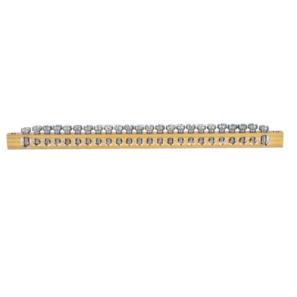 

Шина Rexant 11-2371 PEN «земля-ноль» 6х9 мм 24/2 (24 группы/крепеж по краям), 11-2371