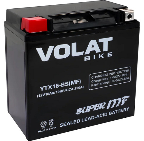 Изображение товара Батарея VOLAT YTX16-BS(iGEL)Volat