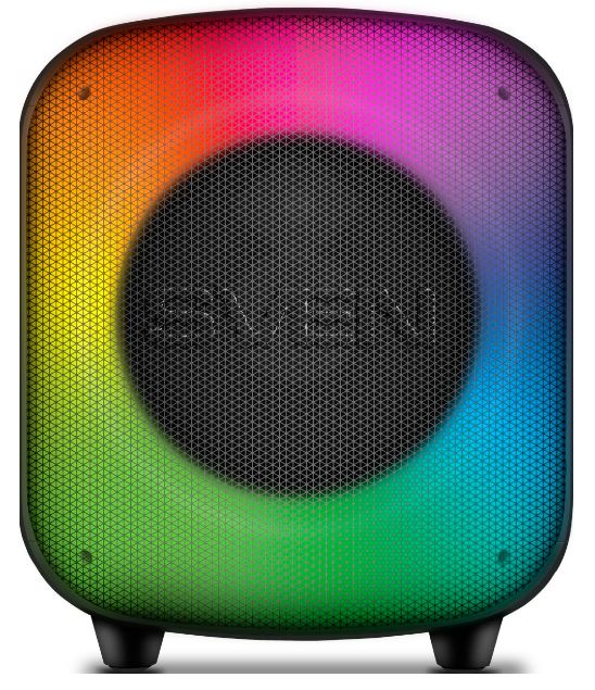 

Портативная акустика Sven PS-555 SV-022808 черная (65 Вт, TWS, BT, USB, microSD, пульт, 4000мА*ч), PS-555