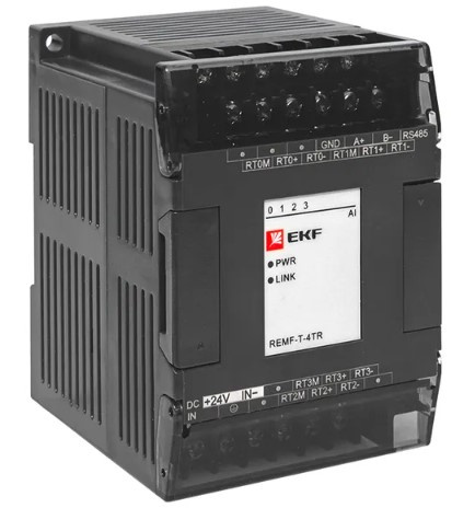 Изображение товара Модуль EKF REMF-T-4TR для монтажа на DIN-рейку с 4 входными портами