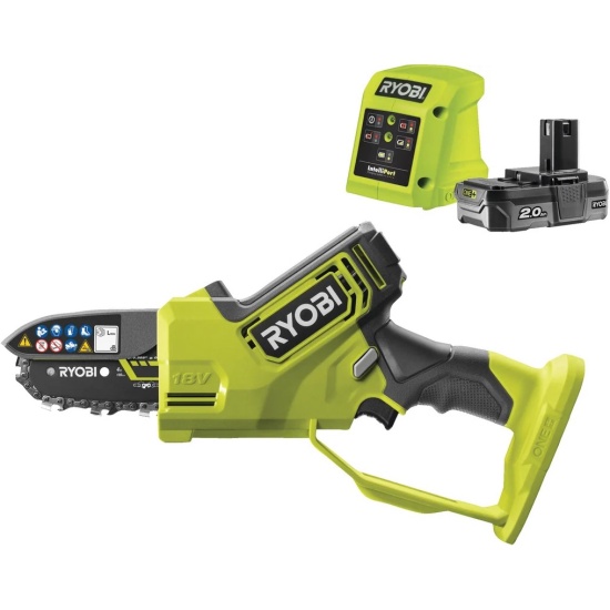

Пила цепная Ryobi RY18PSX10A-120 5133005434 18В 10см, RY18PSX10A-120