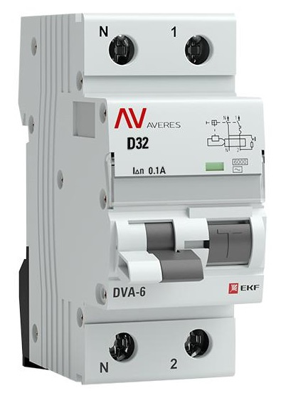 фото Автомат дифференциальный EKF rcbo6-1pn-32D-100-ac-av в Красноярске