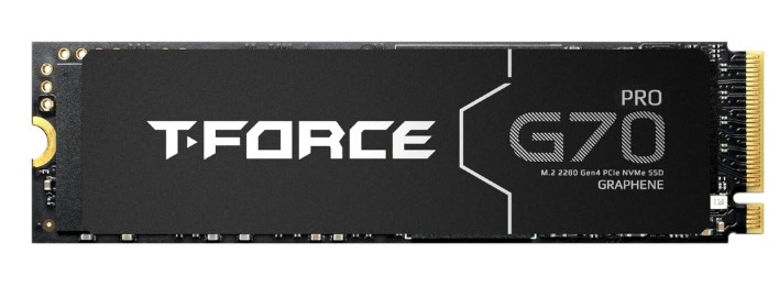 

Накопитель SSD M.2 2280 Team Group T-FORCE G70 PRO TM8FFH002T0C129 2TB, 7400/6800MB/s, PCIe 4.0 x4, NVMe, TLC, dram cache, T-FORCE G70 PRO