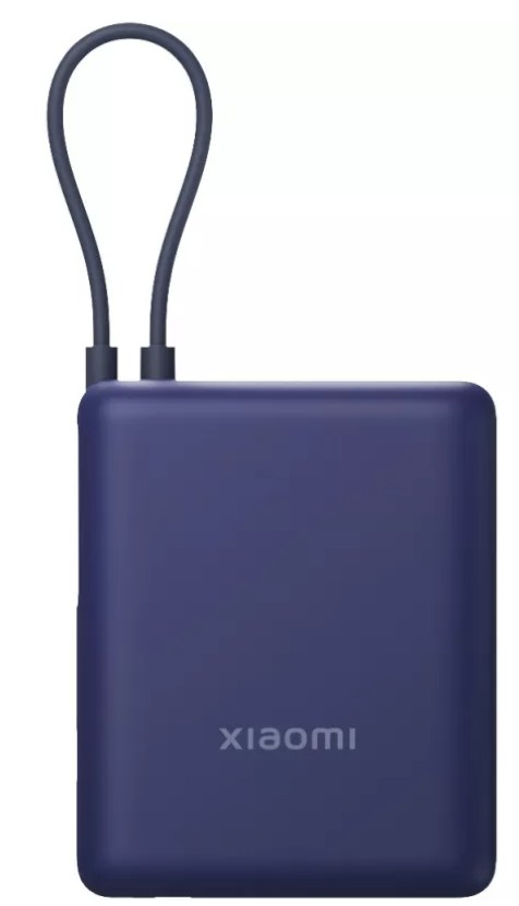 

Аккумулятор внешний портативный Xiaomi BHR9341GL 33W Power Bank 10000mAh (Integrated Cable) Ice Blue GL, BHR9341GL