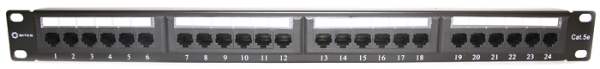 фото Патч-панель 19", 24xRJ45, UTP, Кат. 5е 5bites PPU55-07 в Уфе