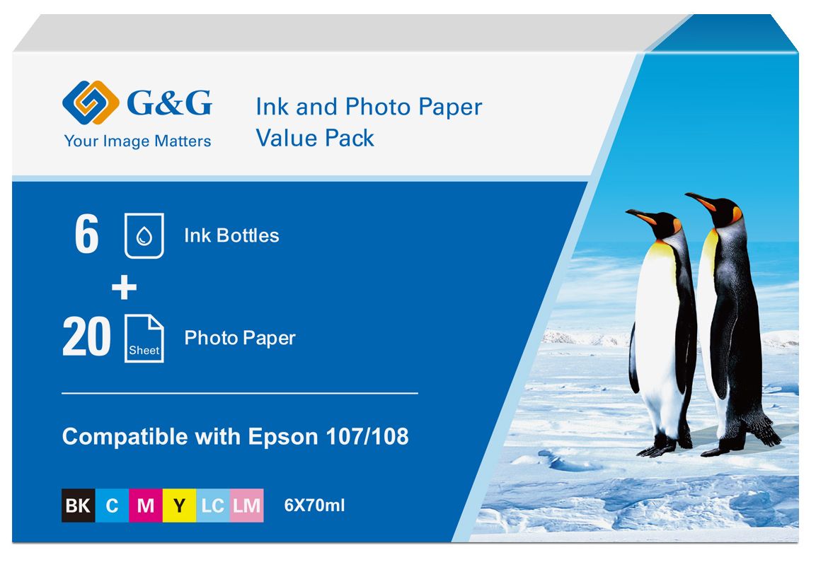 

Чернила G&G GG-108-260G-4X6-20 для Epson ECOTANK L8050/L18050, GG-108-260G-4X6-20