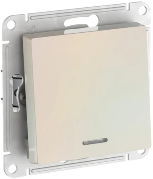 

Выключатель одноклавишный с подсветкой Systeme Electric ATN000413S ATLASDESIGN сх.1а, 10АХ, мех., быстрозажим. клем., ЖЕМЧУГ, ATN000413S
