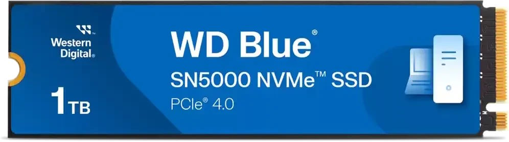 

Накопитель SSD M.2 2280 Western Digital SN5000 WDS100T4B0Е 1TB, 5150/4900MB/s, TBW 600, SN5000