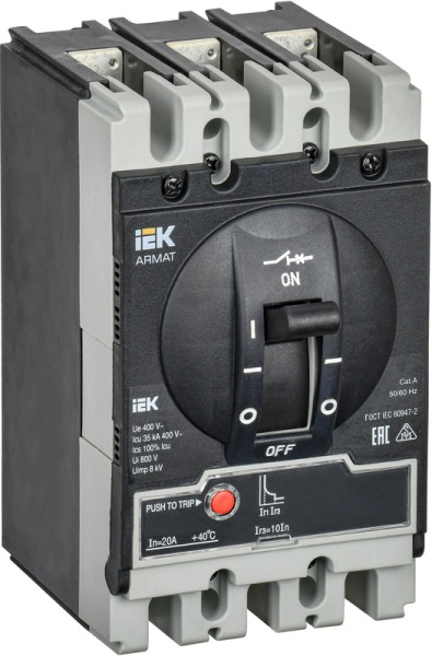 Автоматический выключатель IEK AR-MCCB-3S-035-0063A-MTUC