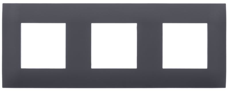 

Рамка тройная IEK SK-M32-K53 SKANDY SK-F03G графит, SK-M32-K53