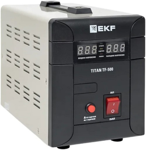 Изображение товара Стабилизатор напряжения EKF stab-TF-500 500 ВА синусоидальный для промышленности