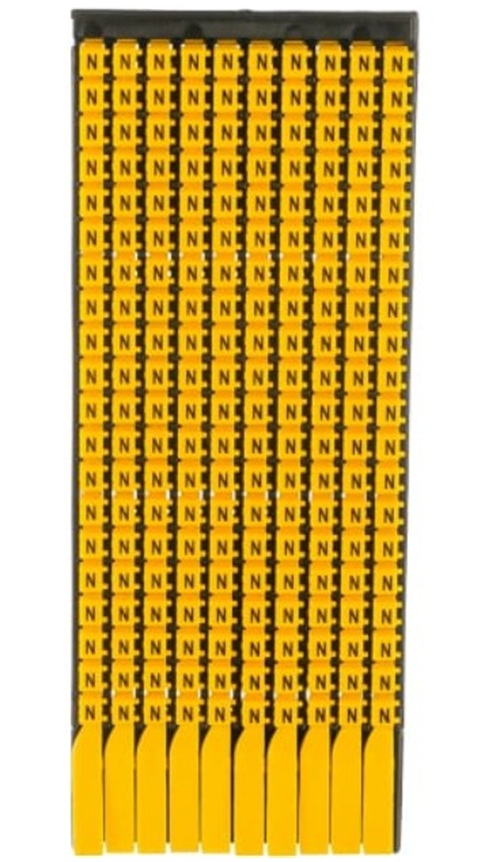 

Маркер на кабель DKC MKCNS1 сечением 0,5-1,5мм символ „N”, "Mark" (уп/200 шт), MKCNS1