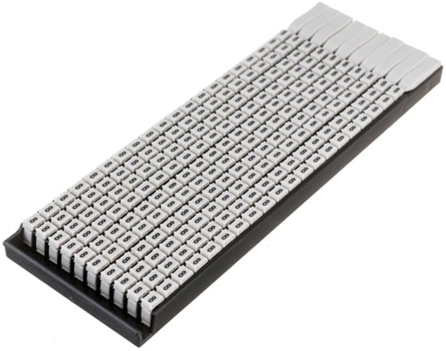 

Маркер на кабель DKC MKF8S2 сечением 1,5-2,5мм символ „8”, "Mark" (уп/200 шт), MKF8S2