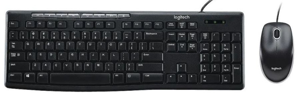 Изображение товара Клавиатура и мышь Logitech MK200 мембранный комплект с защитой от воды USB