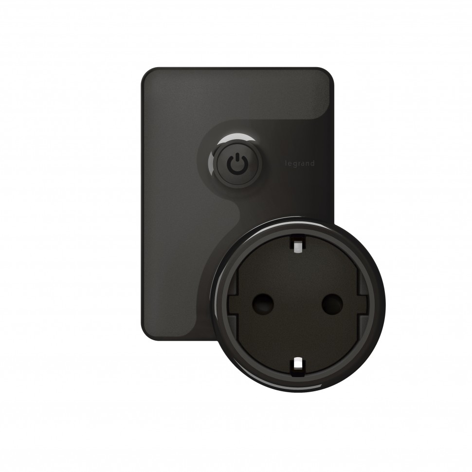 

Розетка Legrand 064840 ЭУИ with NETATMO, 2К+З 16А 230В, графит, 064840