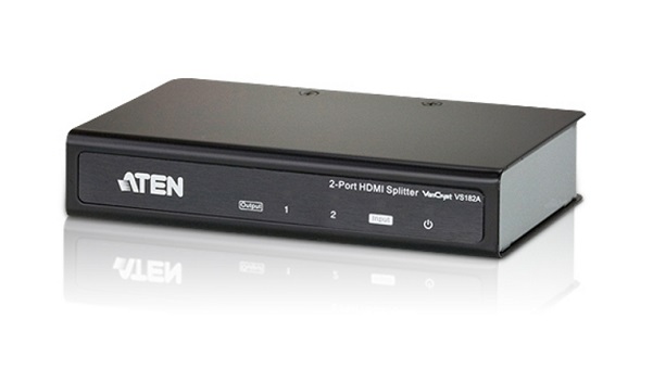 

Разветвитель Aten VS182A-A7-G HDMI, 1> 2 устройства, 15 метр.(24AWG), F, без шнуров, БП 220> 5.3V, VS182A-A7-G