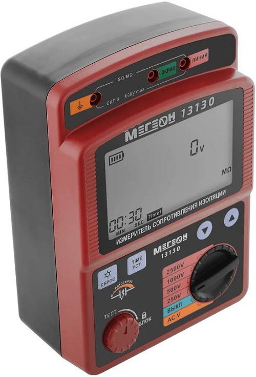 

Измеритель сопротивления изоляции МЕГЕОН 13130 (мегаомметр), 13130
