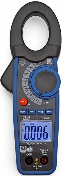 

Токоизмерительные клещи CEM DT-3343 CEM 480397, DT-3343
