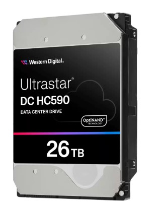 

Жесткий диск 26TB SATA 6Gb/s Western Digital Ultrastar HC590 WUH722626ALE6L4 3.5" 7200rpm 512MB, Ultrastar HC590