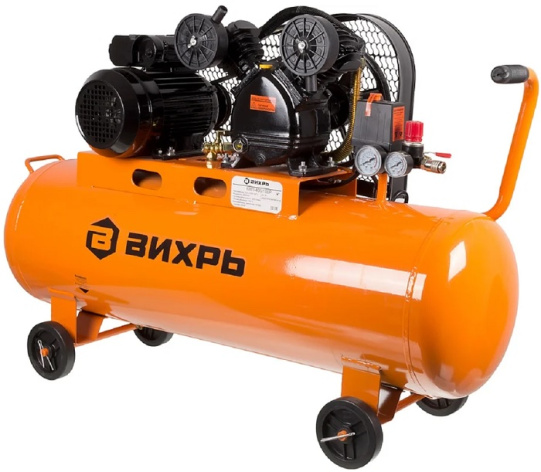 Изображение товара Компрессор Вихрь КМП-400/100P мощный и надежный для профессионального использования