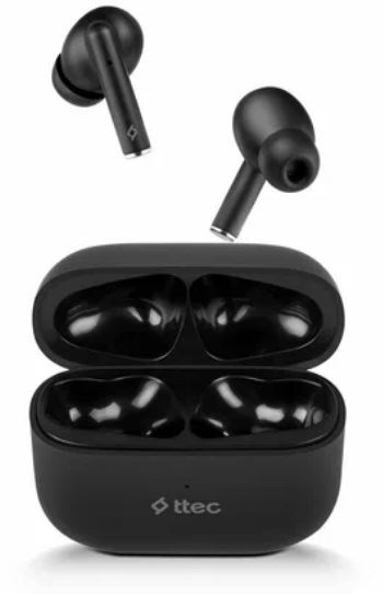 

Наушники беспроводные TTEC AirBeat Snap 2KM147S TWS, цвет: черный, AirBeat Snap