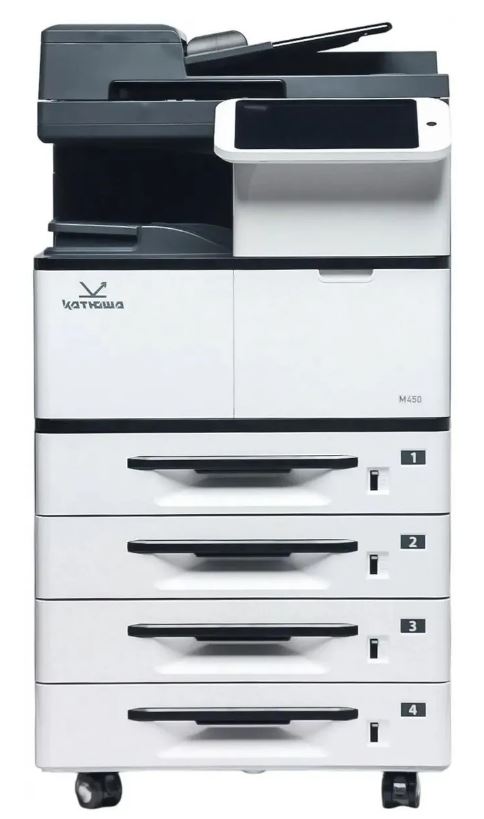 

МФУ лазерное черно-белое Катюша M450pm-pp А3, 50 стр/мин, 4GB RAM, Ethernet, USB, USB-host,. 10" панель. Тонер в комплекте 10 000 отп., M450pm-pp