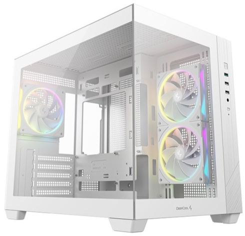 Изображение товара Корпус Deepcool CG330 3F WH для ПК с тремя вентиляторами