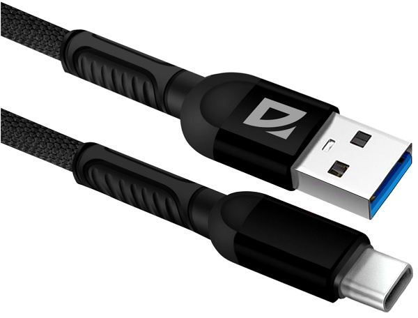Изображение товара Кабель Defender F167 USB Type-C  нейлоновая оплетка для зарядных устройств
