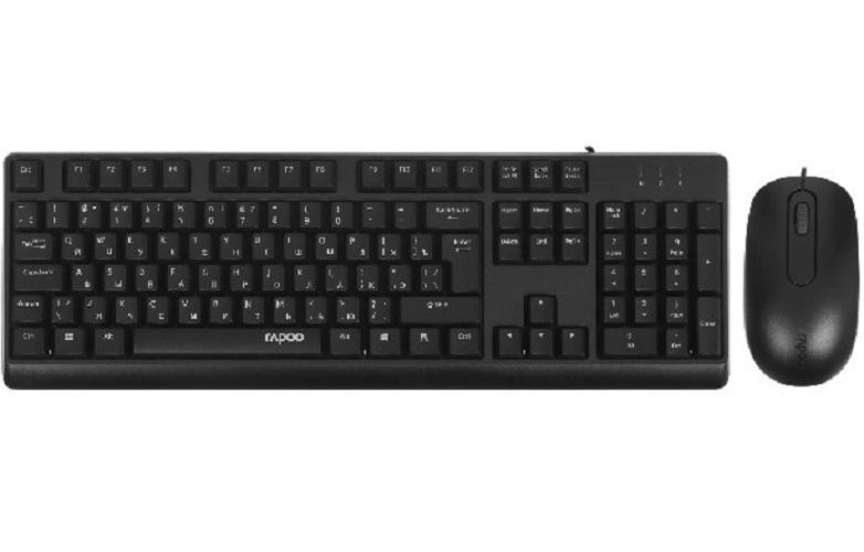 

Клавиатура и мышь Rapoo X130PRO проводная, цвет - черный, X130PRO