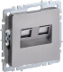 фото Розетка компьютерная двойная IEK BR-K20-2-K46 в Уфе