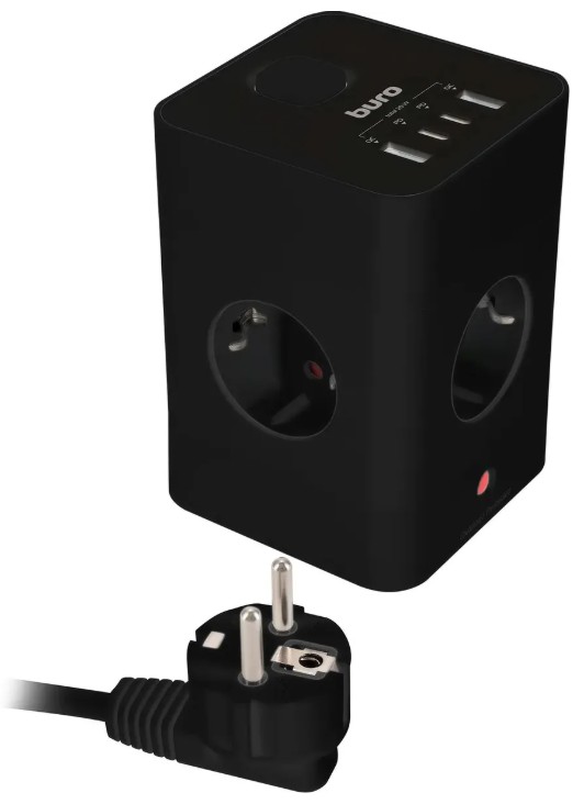 

Удлинитель сетевой Buro BU-PTE4.1UC-PLUS-B 1.5м (4 розетки) черный (пакет ПЭ) 2090213, BU-PTE4.1UC-PLUS-B