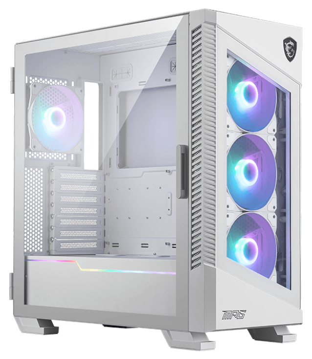 

Корпус MSI MPG VELOX 100R 306-7G18W21-809 WHITE, 2*USB 3.0, Type C, 4*120mm ARGB Fan, ARGB, MPG VELOX 100R