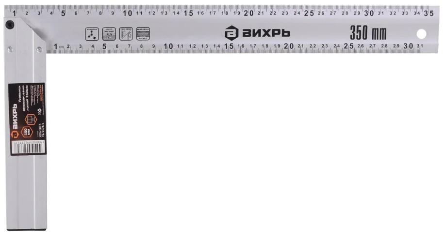 

Угольник Вихрь 73/11/3/4 алюминиевый литой 350 мм, 73/11/3/4