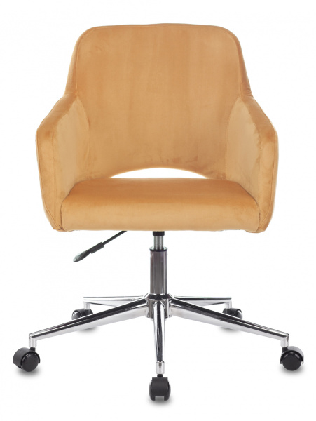 Изображение товара Офисное кресло Бюрократ CH-380SL с тканевой обивкой и хромовой основой