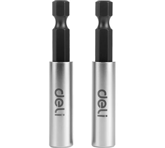 

Держатель Deli DL106002 для бит магнитный 2шт 1/4", 60 мм, DL106002